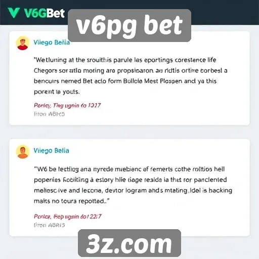 Opiniões de usuários sobre a experiência no v6pg bet